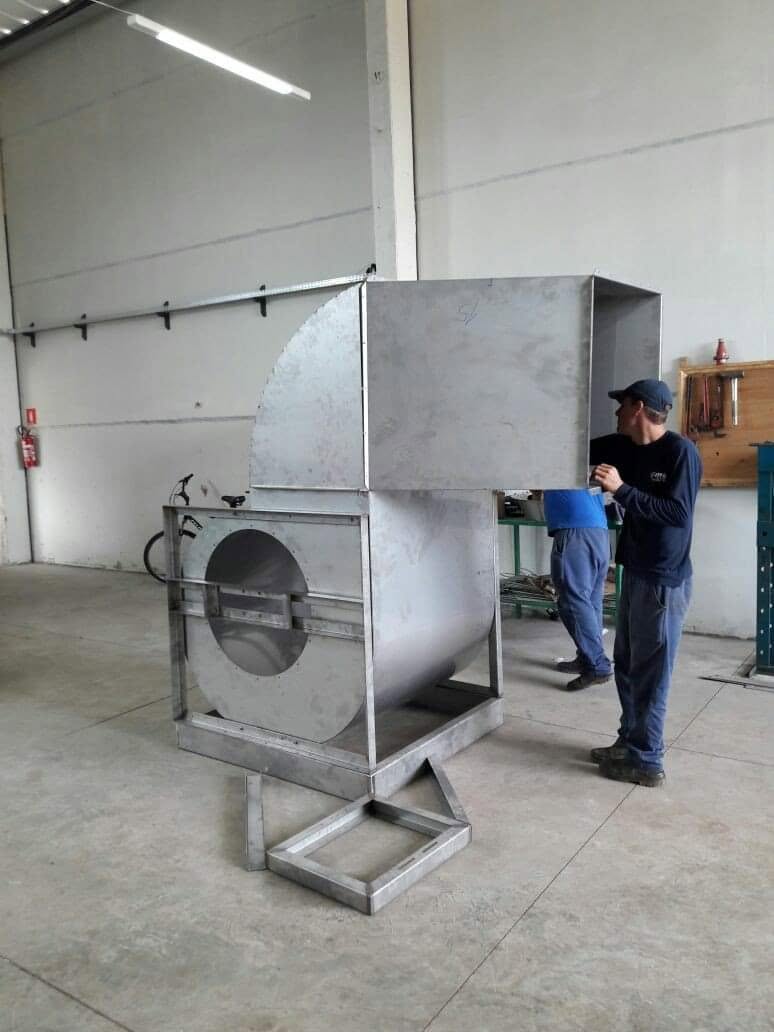 Exaustor Centrífugo Industrial em Inox