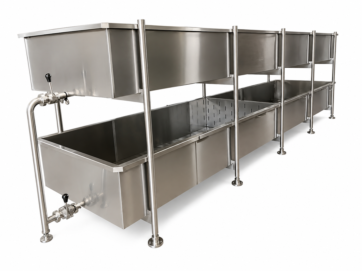 Linha de Tinas / Skid de Processamento em Inox