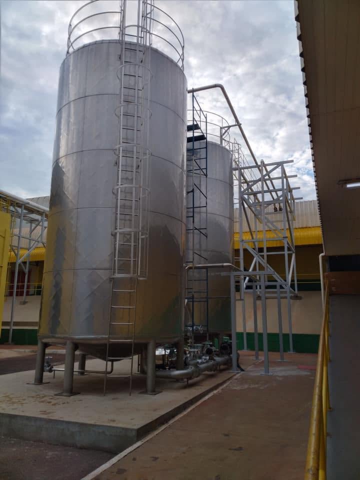 Silo de Estocagem Vertical em Inox
