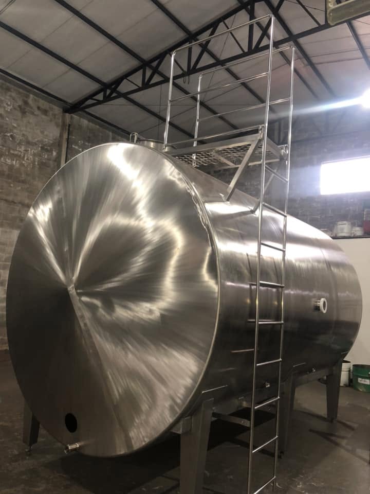 Tanque de Resfriamento e Estocagem Horizontal Inox